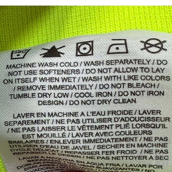 Nike Neon Green Full‑Zip Windbreaker Girl's XS Vintage Retro 90s Style - Picture 6 of 10